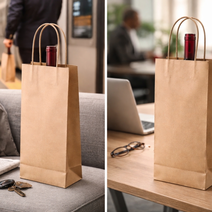 Nenápadný obal na víno