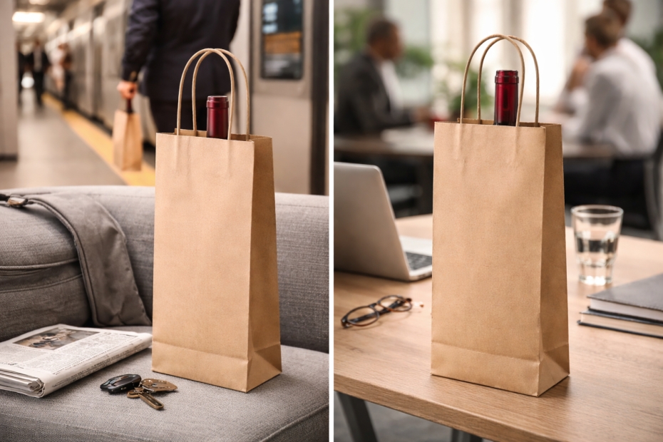 Nenápadný obal na víno